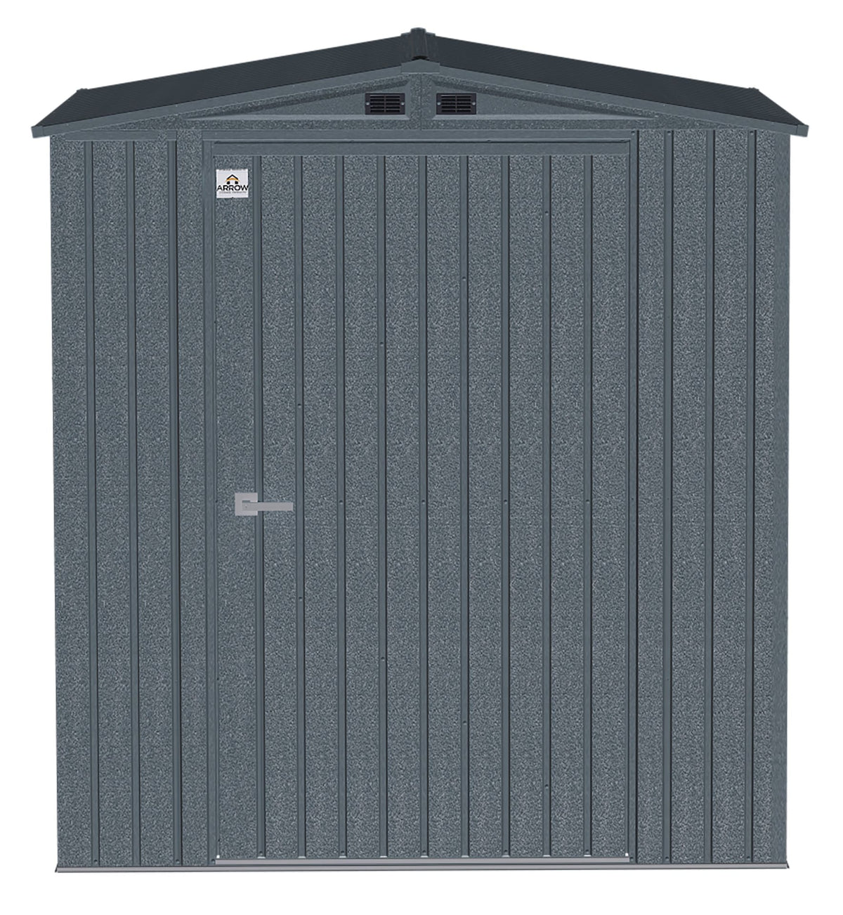 Elite Steel Storage Shed with Pent Roof, Anthracite, 6-ft x 6-ft