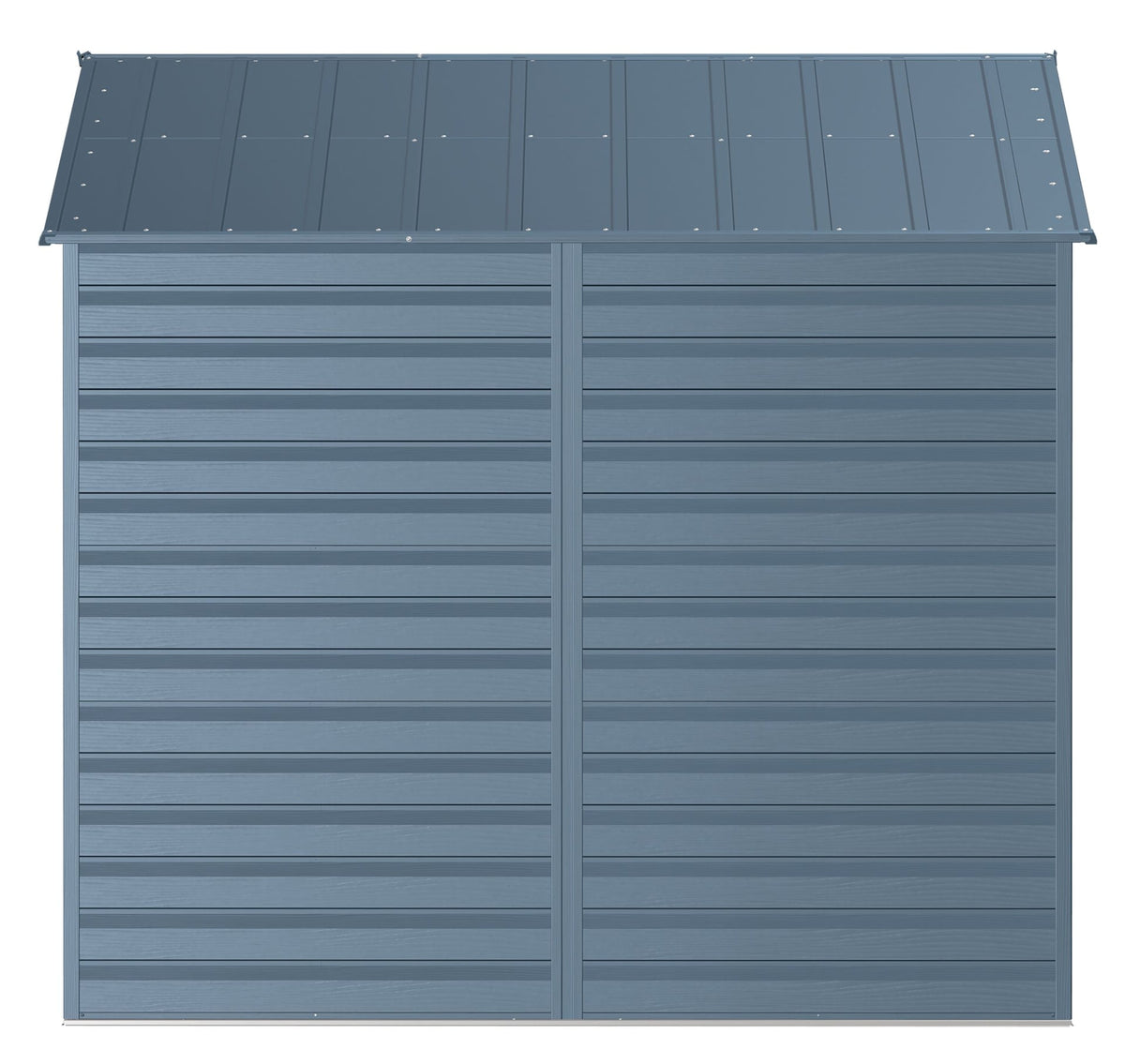 Select Galvanized Steel Storage Shed, Blue Grey, 8-ft x 8-ft