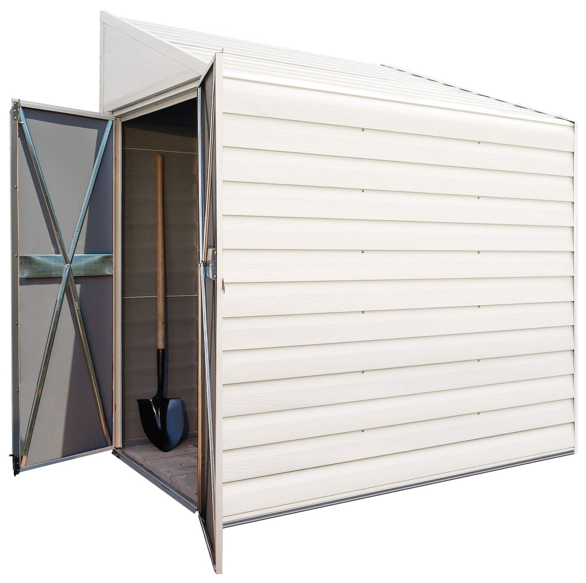 Yardsaver Electro Galvanized Steel Storage Shed, 4-ft x 10-ft