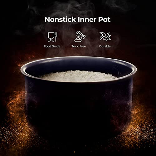 6-Cup (Uncooked) Micom Rice Cooker Nonstick Inner Pot | White
