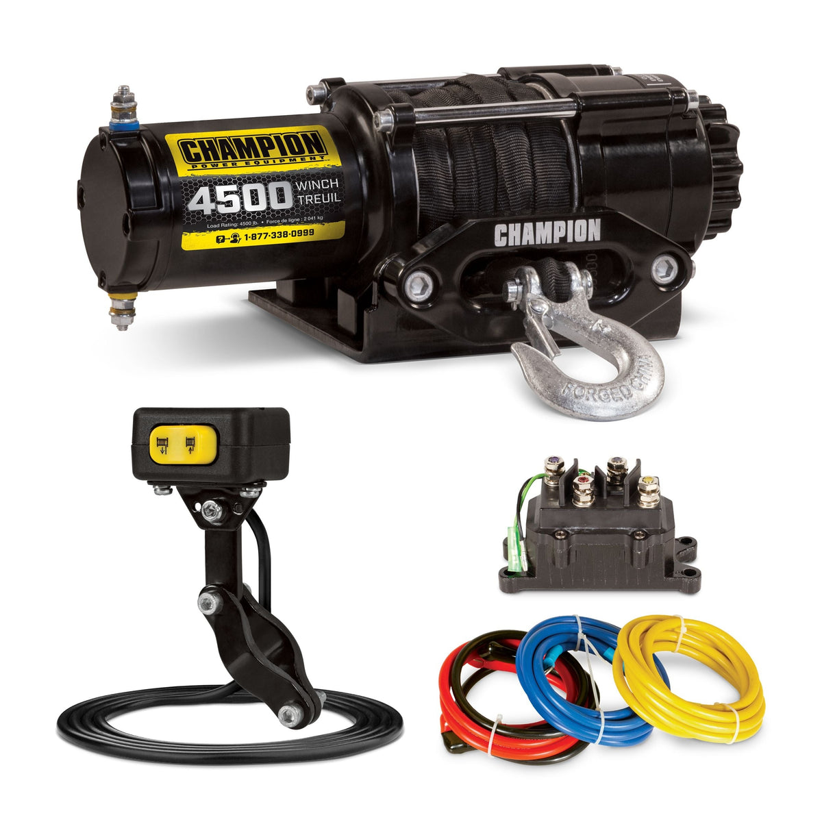 Power Equipment 14051 Synthetic Rope Winch Kit, 4,500-lb