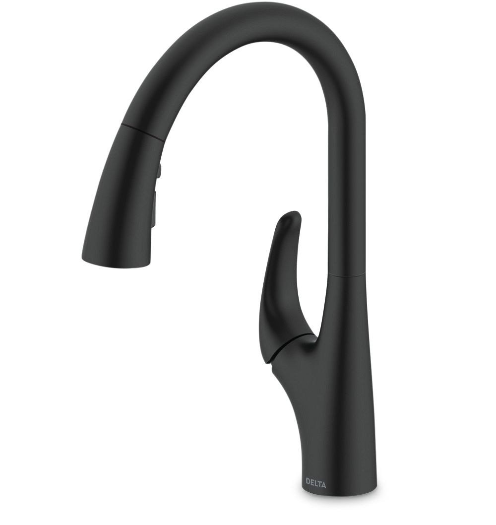 Seabourne Pull-Down Kitchen Faucet, Matte Black