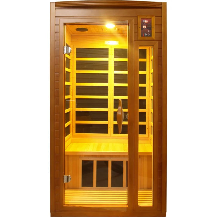Dynamic Saunas Barcelona 1- to 2-person Infrared Carbon Sauna