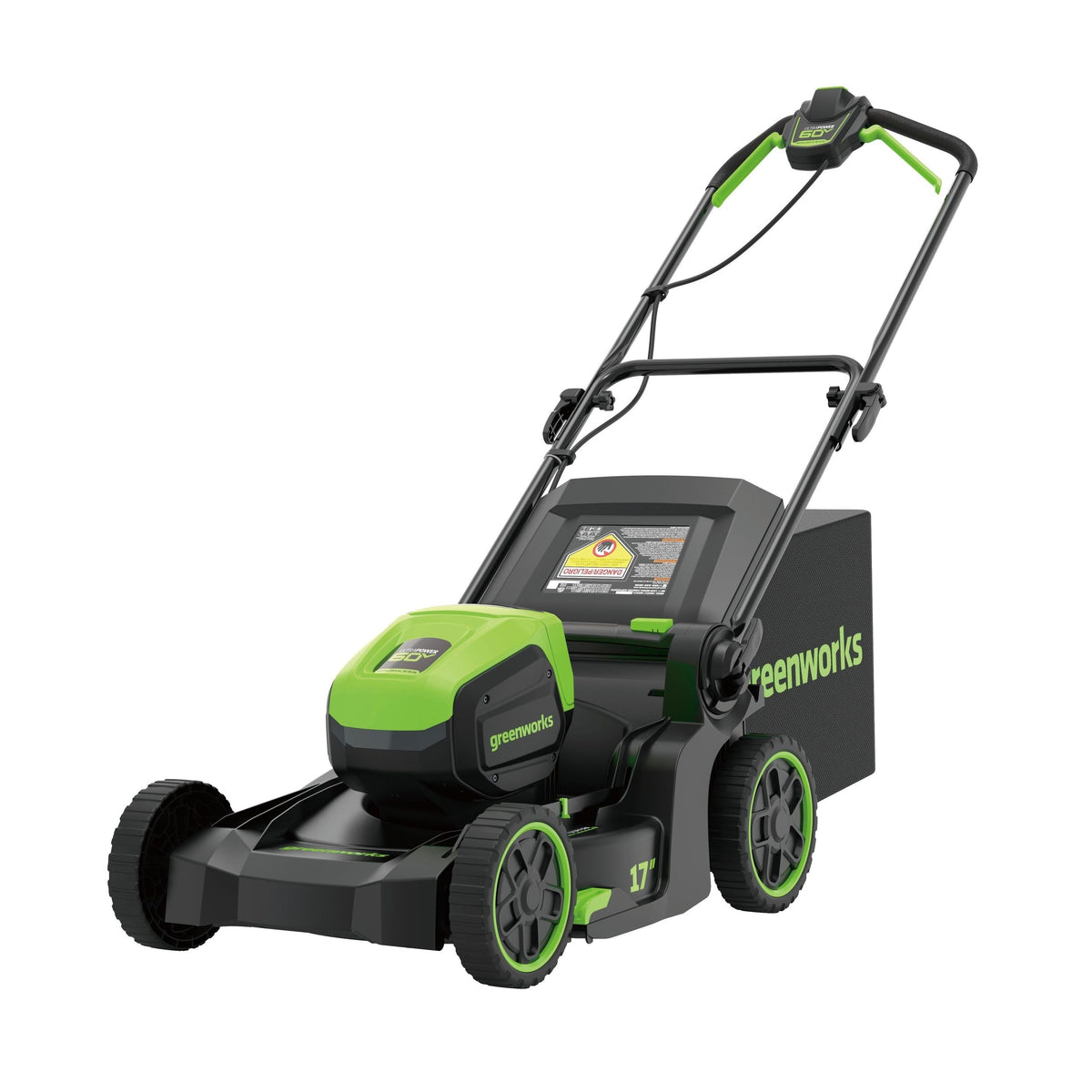 60V 17-in Push Lawn Mower with 4.0 Ah Battery & 3A Charger