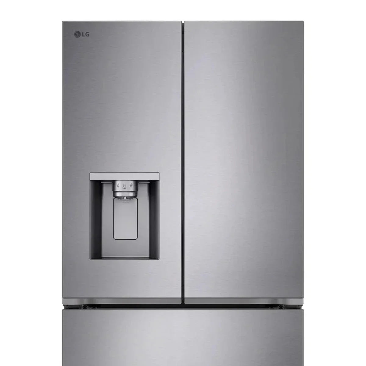 LG 36 in. 24 cu ft. Prime Silver Counter Depth MAX French Door Refrigerator with Ice and Water Dispenser
