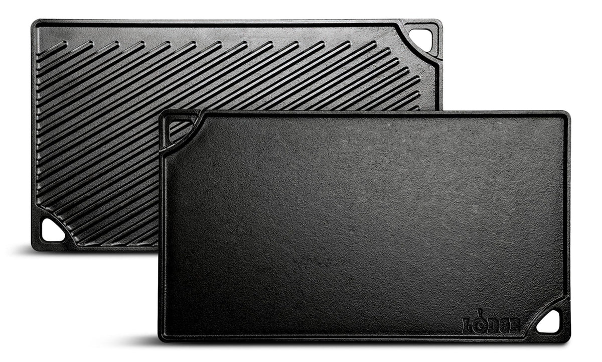 Seasoned Cast-Iron Griddle, 16.8-in