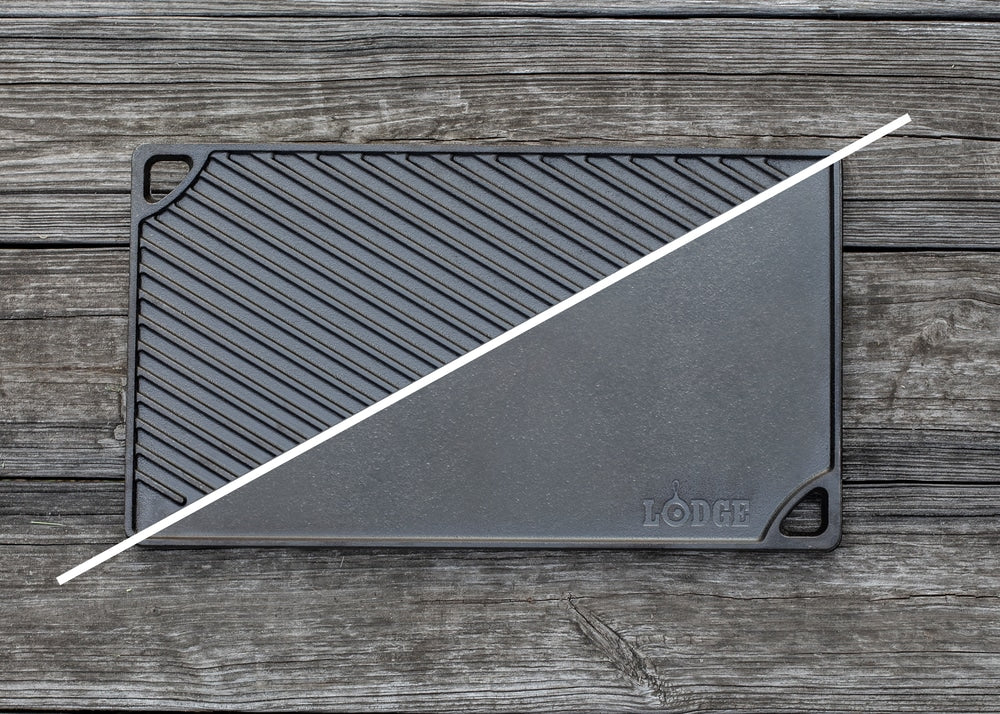 Seasoned Cast-Iron Griddle, 16.8-in