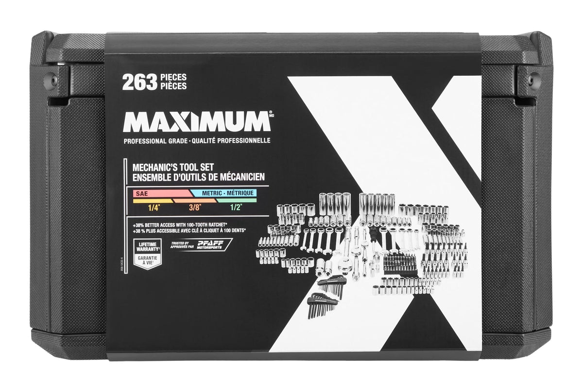 263 Piece Socket Set, 3 Drawer Case