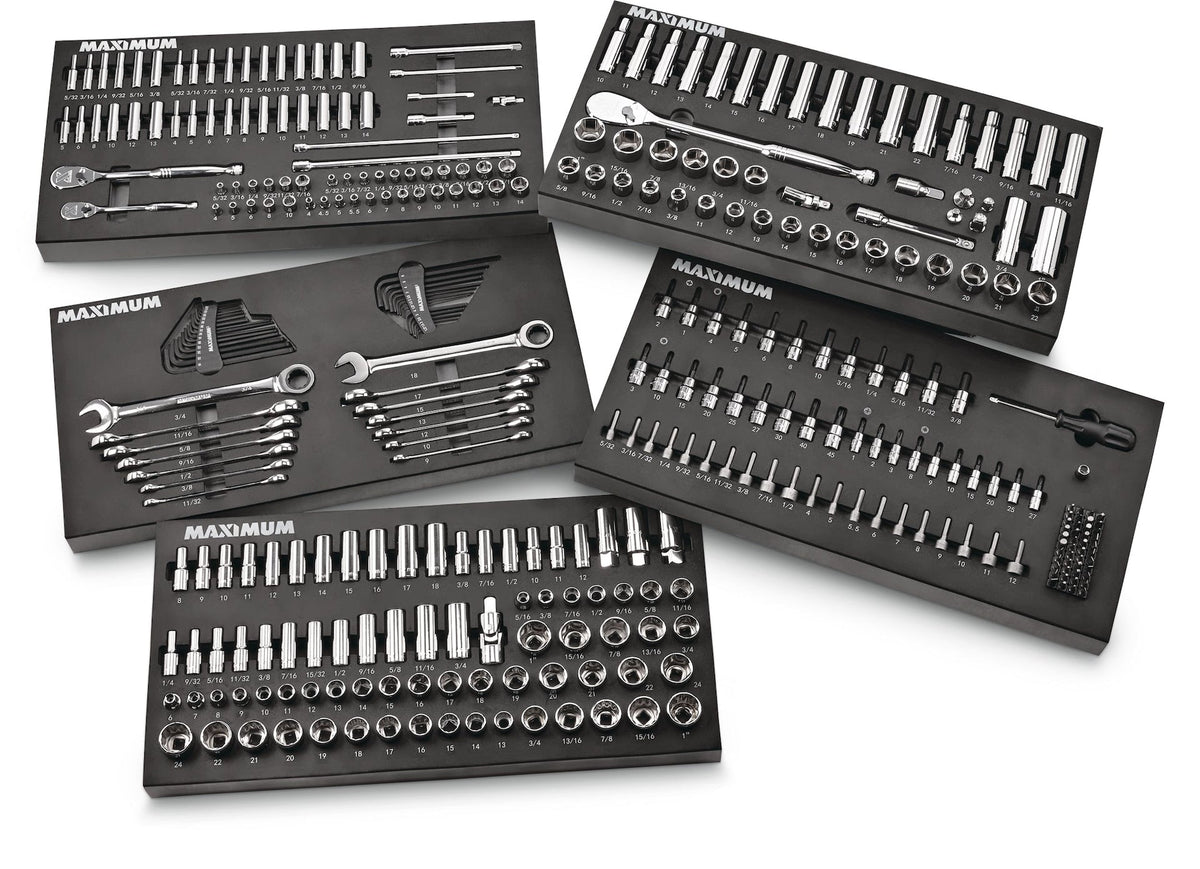 Professional Grade Socket Set, 346-pc, CRV, Nickel-Chrome Plating