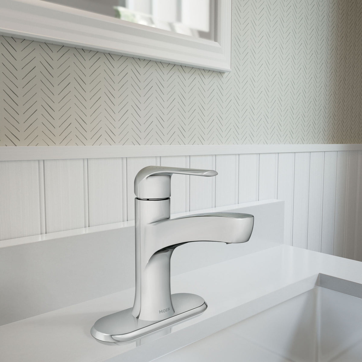 Tilson Single-Handle Chrome Bathroom Lavatory/Bathroom Sink Faucet