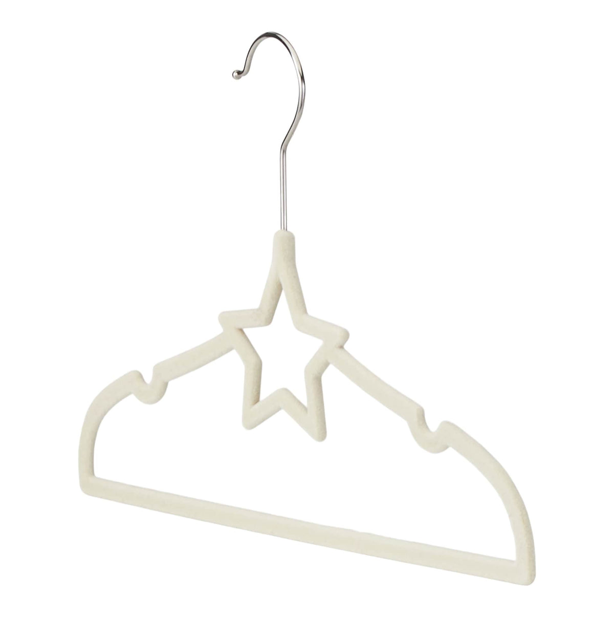 Kids' Non-Slip Slim Swivel Hanger with Star, Drizzle, 10-pk