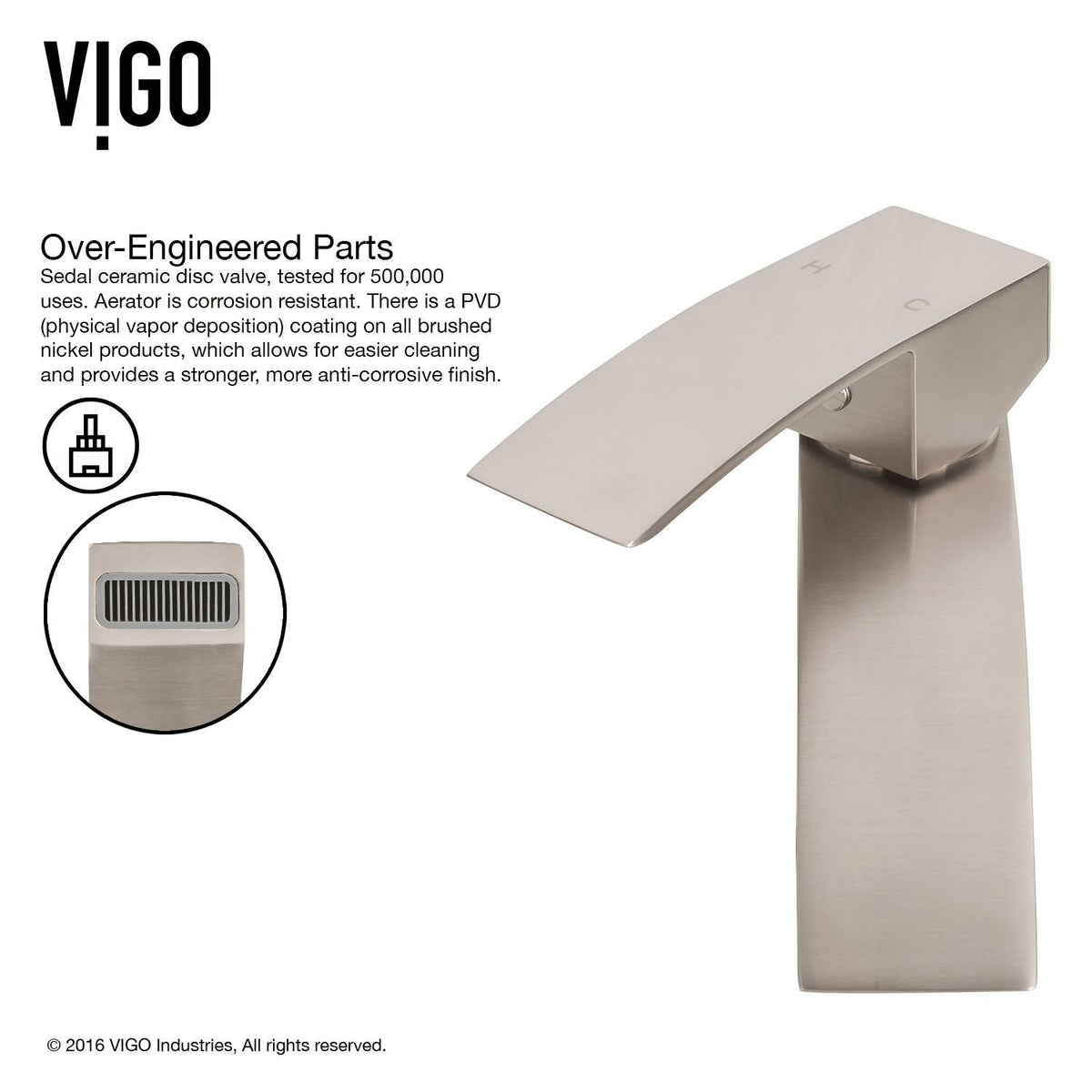 Magnolia White Bathroom Sink/Basin Set with Duris Faucet and Rectangular Composite Vessel