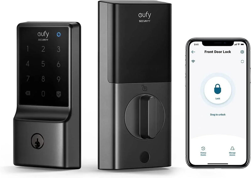 eufy Security Smart Lock C210, 5-in-1 Keyless Entry Door Lock, Built-in WiFi Deadbolt J3596