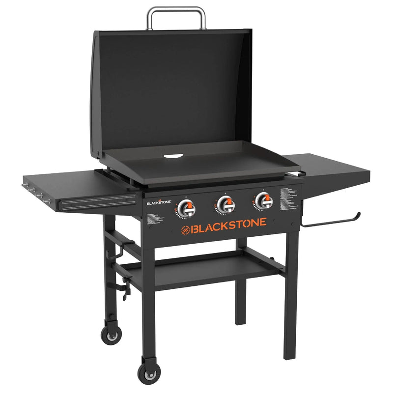 3-Burner 28" XL Griddle with Hood in Black N6628