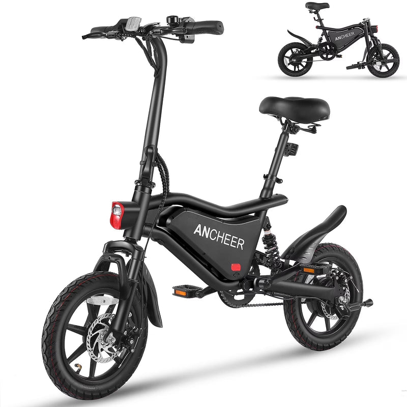 ANCHEER Peak 500W Electric Bike for Adults, Foldable Electric Bikes with 48V 374Wh Battery, 14 in Electric Bicycle for Men Women, LCD Digital... P0586
