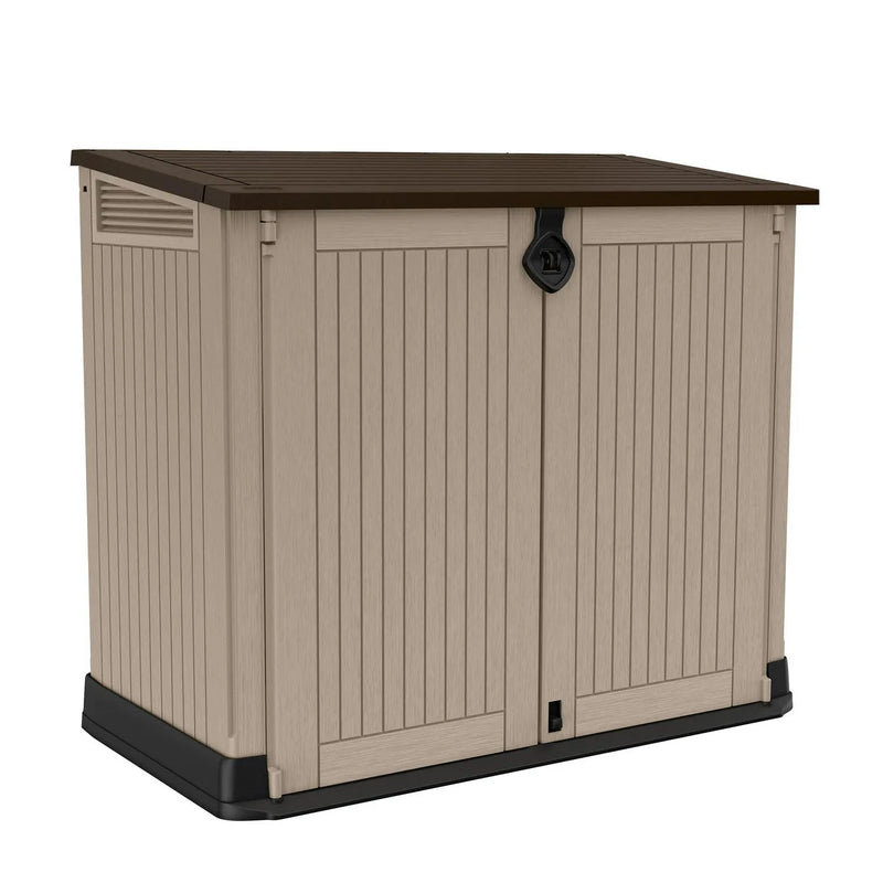 30-Cu Ft All-Weather Resin Storage Shed, Beige H3113