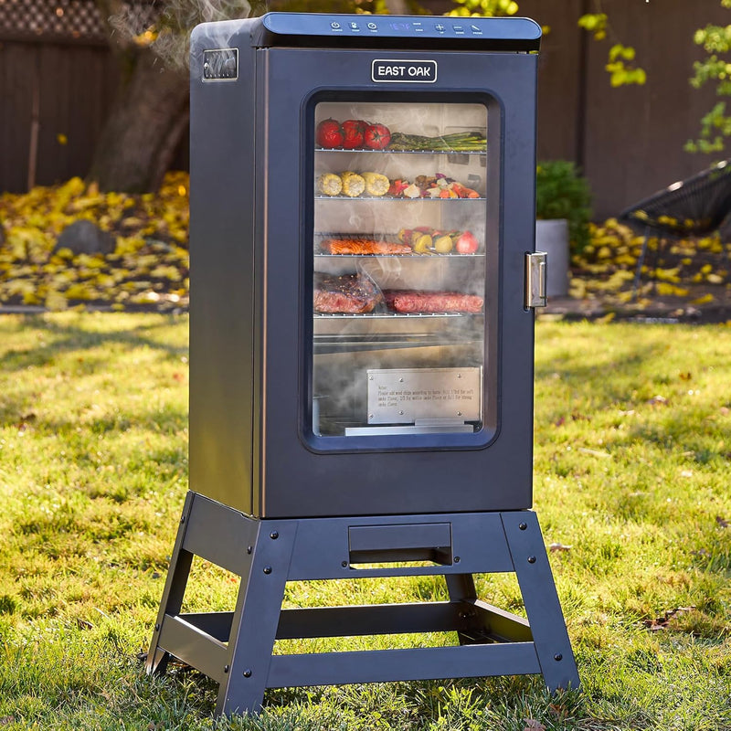 30-inch electric oven | Built-in meat detector and outdoor-specific stand | Up to 6 times longer baking time, adjustable side spice loader | With a 725 square inch cooking area, it can achieve more baking effects H7398