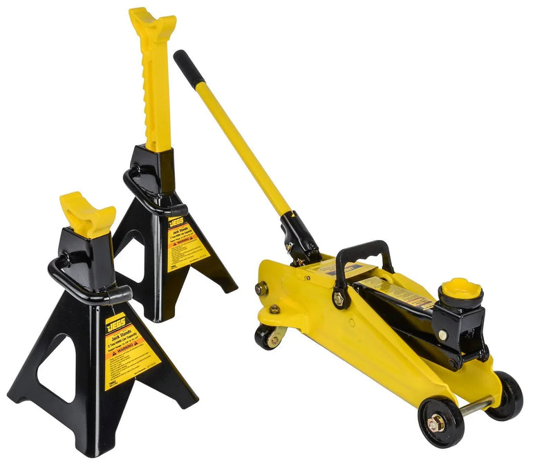Hydraulic Utility Floor Jack & Stands Heavy Gauge Steel Frames L5824