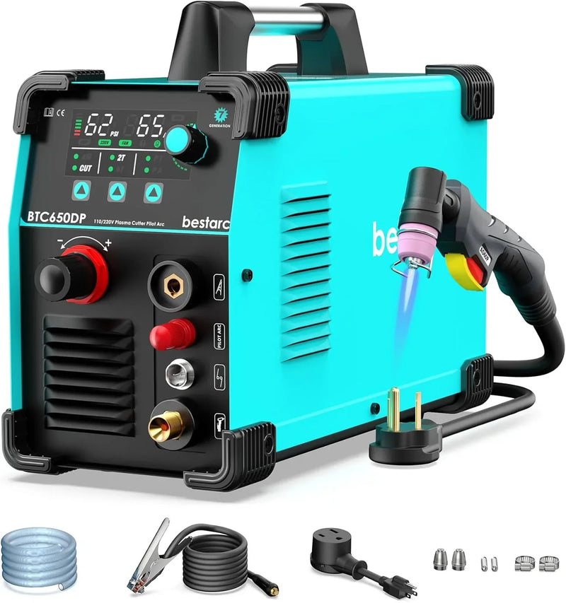 BTC500DP 7th Gen 50A Plasma Cutter, Dual Voltage 110/220V, Digital Display I4403