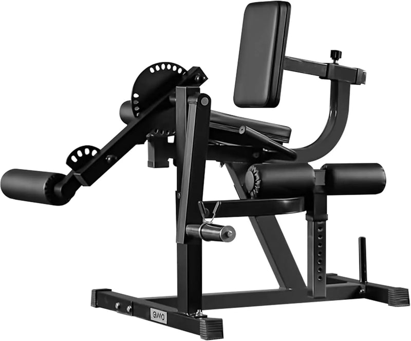 Leg Extension and Curl Machine, Lower Body Special Leg Machine, Adjustable Leg Exercise Bench with Plate Loaded, Leg Rotary Extension for Thigh, Home Gym Weight Machine B7734