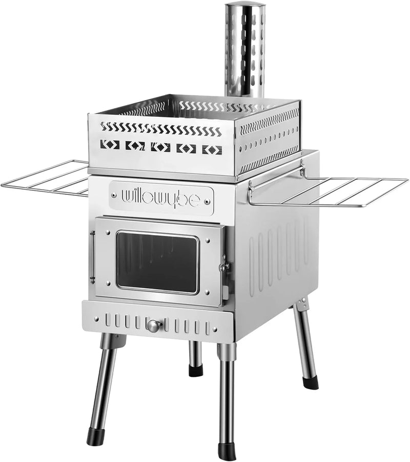 Outdoor sauna hot water tent stove, rocket-type heater, portable camping wood stove, cooking equipment for dry sauna, cooking tools suitable for husbands and friends S356