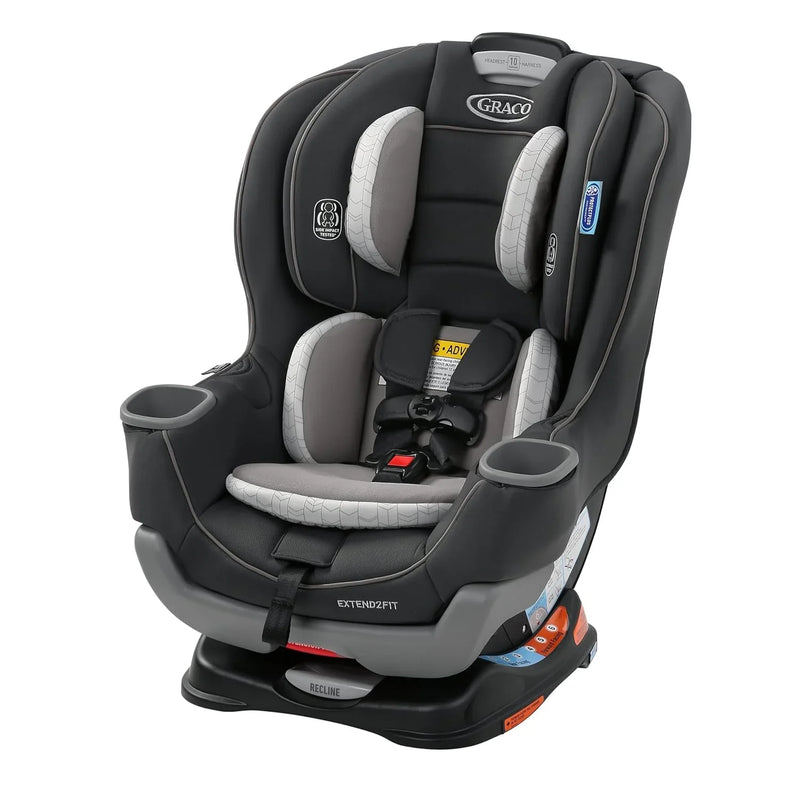 Extend2Fit Convertible Baby Car Seat, Rear and Forward Facing, Adjustable Extension Panel for Extra Legroom, Gotham V6143