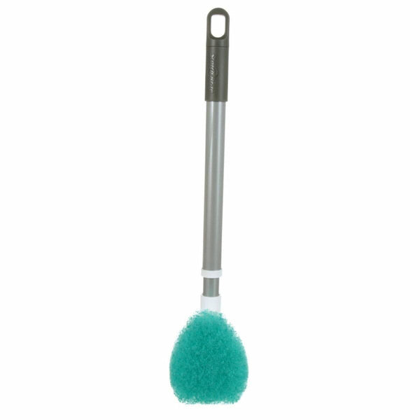 Non-Scratch Shower & Bath Scrubber/Scrub Brush with Extendable Handle H5561