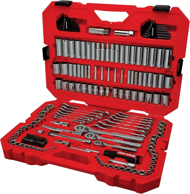 Mechanics Tool Set, 1/4 and 3/8 Inch Drive, 189 Piece (CMMT12134) N6797
