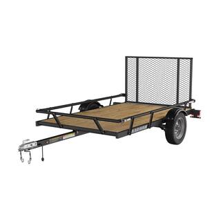 Karavan 5 ft. x 8 ft. Wood Floor Utility Trailer w Sliding Rail System L3126