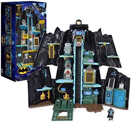 Bat-Tech Batcave, Giant Transforming Playset with Exclusive 4-- Figure and Accessories S0226
