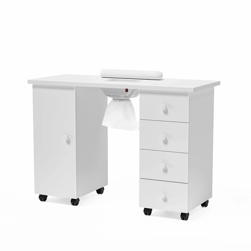 OmySalon Manicure Table Nail Desk w/Electric Downdraft Vent F5091
