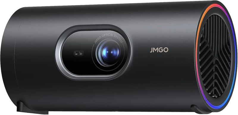 1080P intelligent portable projector, Google TV, 400 lumens, 8-watt Dolby Digital Sound, 3D activation function, HDR10 standard, mini projector with Wi-Fi and Wireless functions, suitable for home and outdoor use, equipped with optical filter. A9377