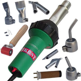 Hot Air Plastic Welder 110V 1600W Heat Gun Professional Welding Torch Gun for PVC, TPO, Vinyl Roof,Plastic Welding Kit with Welding Nozzles, Seam Rollers,All in one Plastic Welder Repair Kit