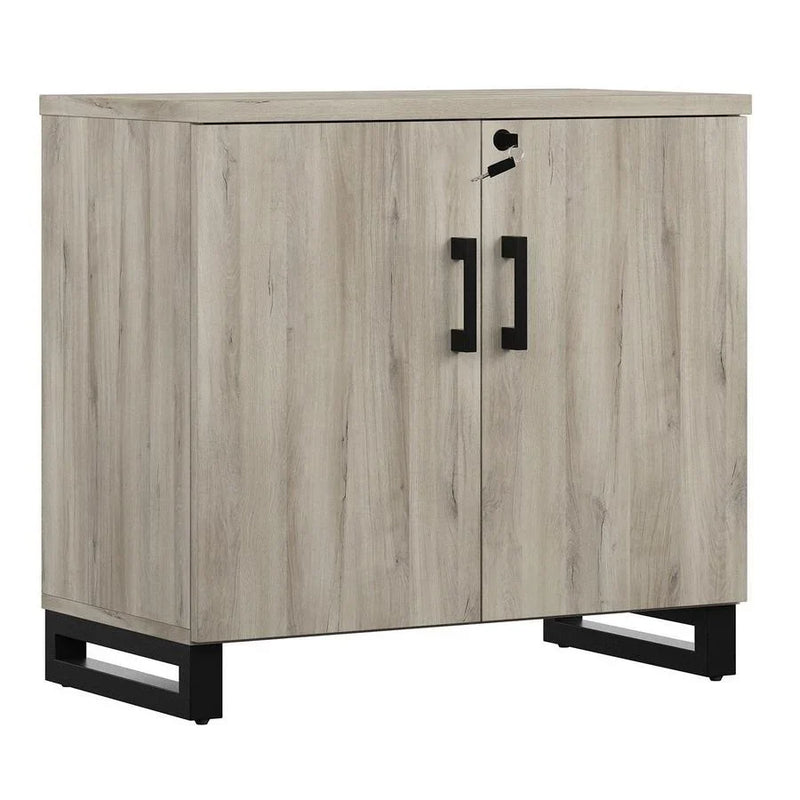 Storage Cabinet & Bookshelf, Weathered Oak G6894
