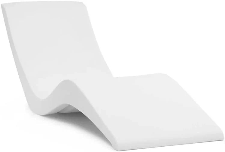 Classic White - in-Pool Chaise Lounger – Designed for Water Depths Up to 9” – Aqua Outdoors – Set of 2 – Compatible with All Pool Types - Poolside & Sun Deck Tanning T7322