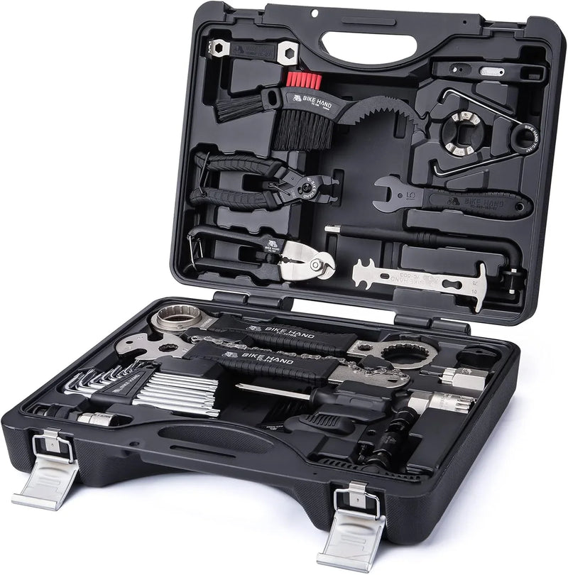 Bike Bicycle Repair Tool Kit 34 Piece Multi Tool Bicycle Maintenance Set for Road Bikes and Mountain Bikes with Tool Box D7979
