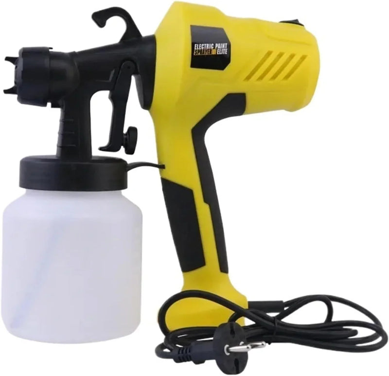 Electric Spray Gun Household Paint Coatings Latex Paint Spray Painting Machine Small Spraying Machine Spray Kettle and Spray Gun(Caliber 2.5mm Yellow) G8897