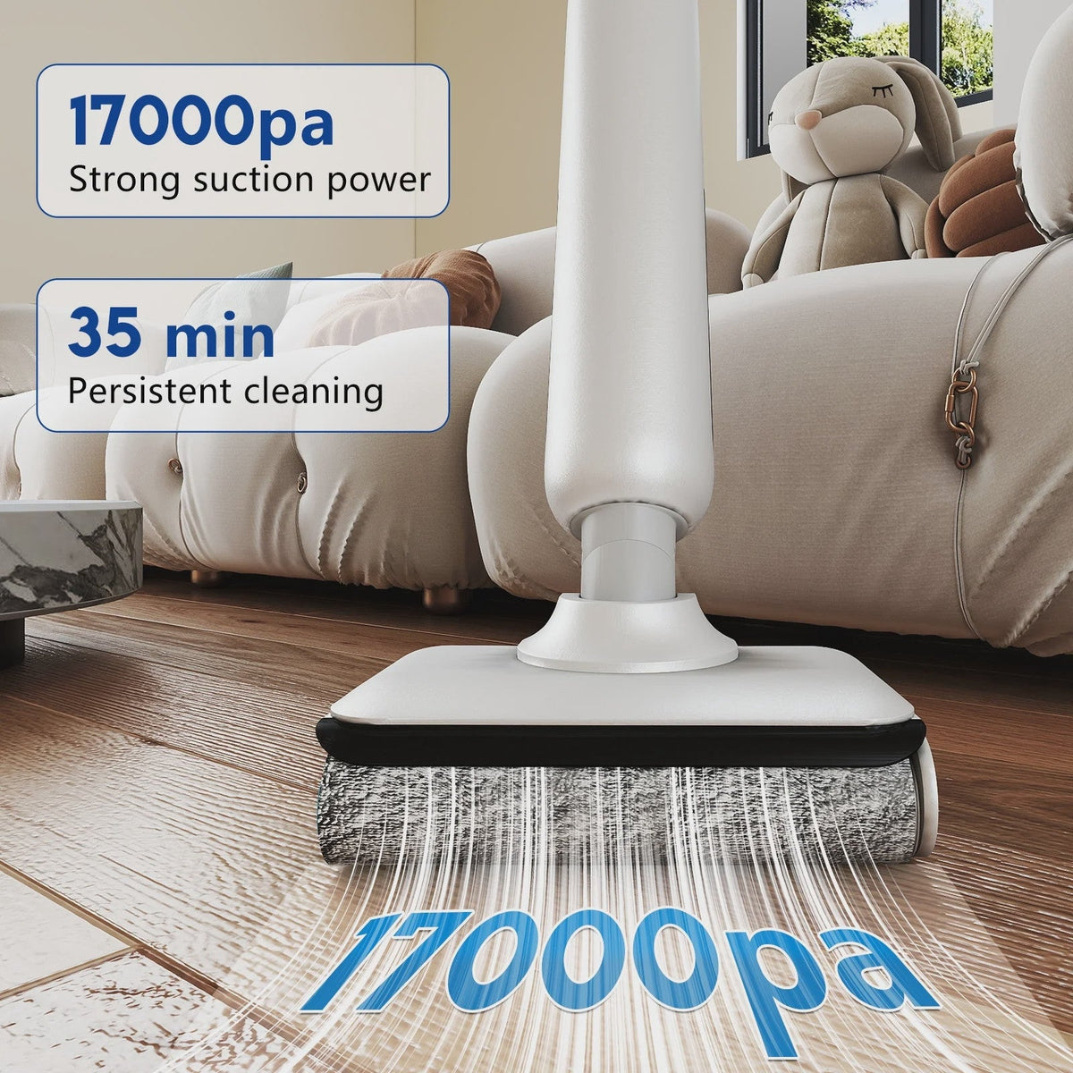 HABIUBIU Vacuum Mop All in One, Wet Dry Vacuum Cleaner, Cordless Cleaner Machine for Tile Hardwood Floor, Self Cleaning Electric Mop with 180 Lie-Flat