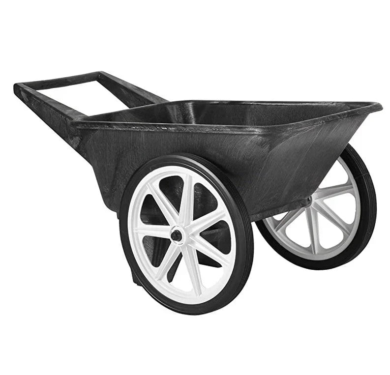 Commercial Big Wheel Cart, 200 Pound Capacity, Black O2943