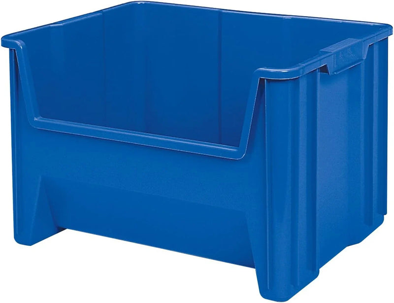 Akro-Mils 13017 Stack-N-Store Heavy Duty Stackable Open Front Plastic Storage Container Bin, (15-Inch x 20-Inch x 12-1/2-Inch), Gray, (3-Pack) Z4934