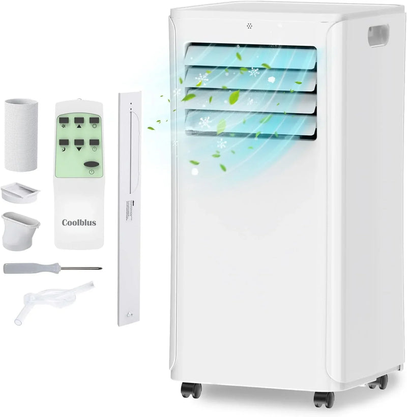 8500 BTU Portable Air Conditioners Cool Up to 360 Sq.Ft,3 IN 1 portable ac unit with Remote Control/LED Display/24Hrs Timer/Window Installation Kit & Screwdriver,White I1334