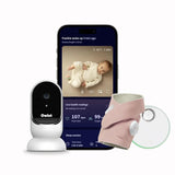 Two-channel camera tracking and notification function, which can monitor the baby's heart rate and blood oxygen level in real time, and display the results in 1080p high-definition through WiFi video for viewing.