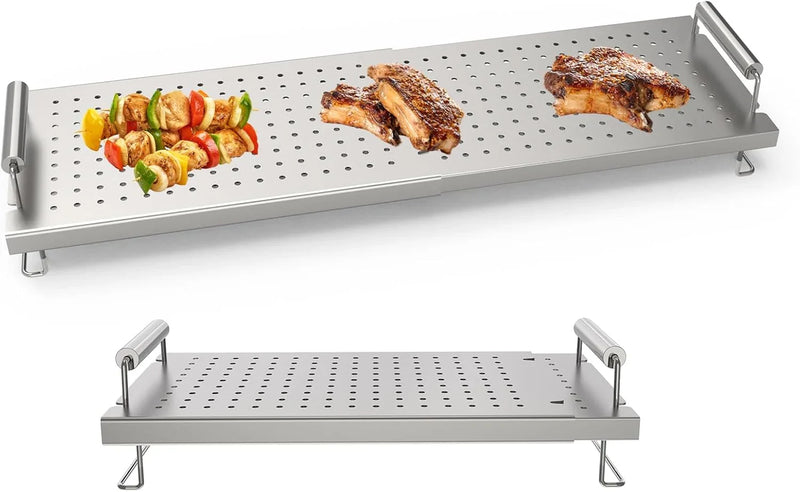 Adjustable baking pan heating/cooling rack, suitable for baking pan accessories, with dimensions of 17 inches, 22 inches, 28 inches, 36 inches. Universal stainless steel heating tray/heating rack shelf/heater O9095
