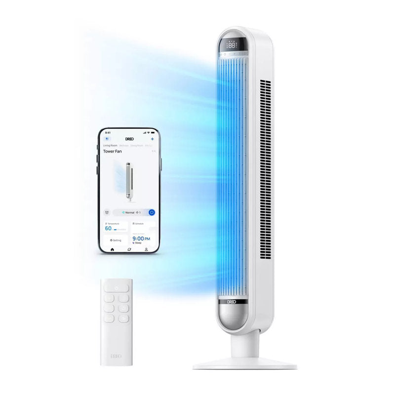 Cruiser Pro T1 42-Inch Smart Tower Fan – White