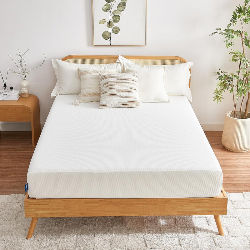 Full Mattress, 6 Inch Memory Foam Mattress in a Box, Fiberglass Free Full Size Mattresses for Pressure & Pain Relief, Soft and Comfortable V8713