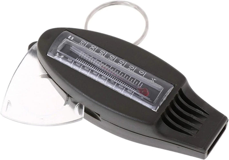 Multifunctional 4 In1 Compass Thermometer Whistle Magnifier for Traveling Camping Hiking Climbing Outdoor Sports N7331
