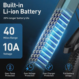 26 in Electric Bike for Adult,400W Motor,Top Speed 25MPH,40Miles Long Range,City Commuting E-bicycle With Front Fork Suspension, Dual Disc Brakes