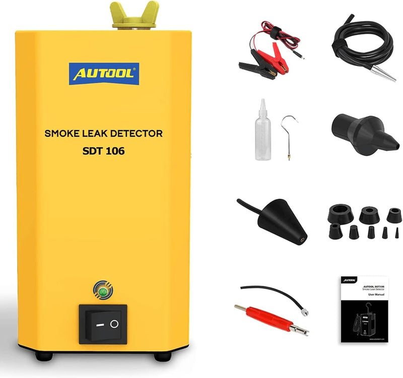 Smoke Machine Automotive Leak Detector,Evap Vacuum Smoke Diagnostic Tester,Pipeline Fuel Leakage Detector Compatible with 12V Vehicles Q6147