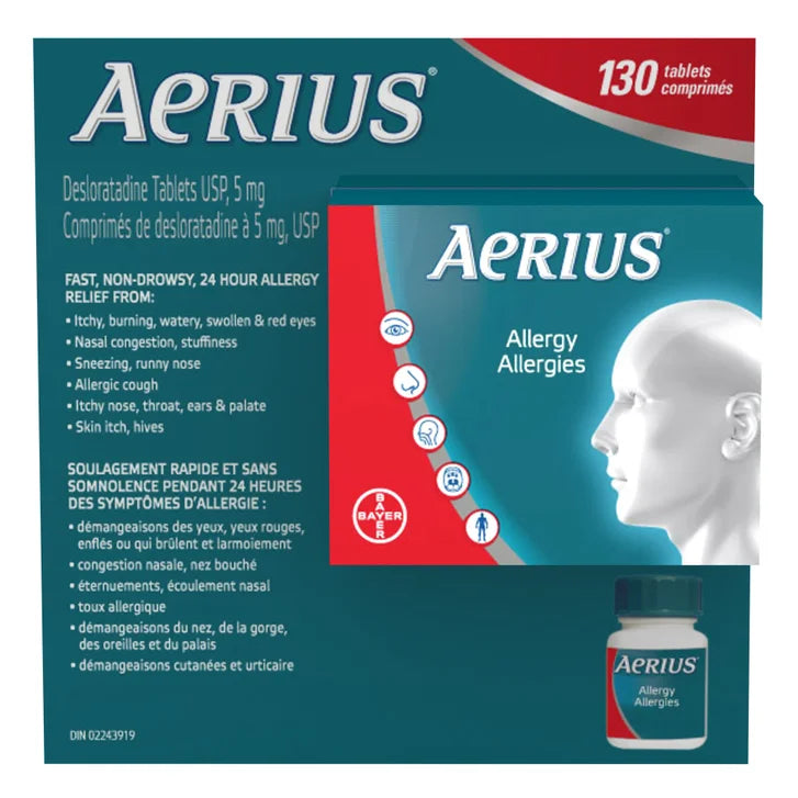 Aerius Allergy Relief, 130 Tablets Z6627