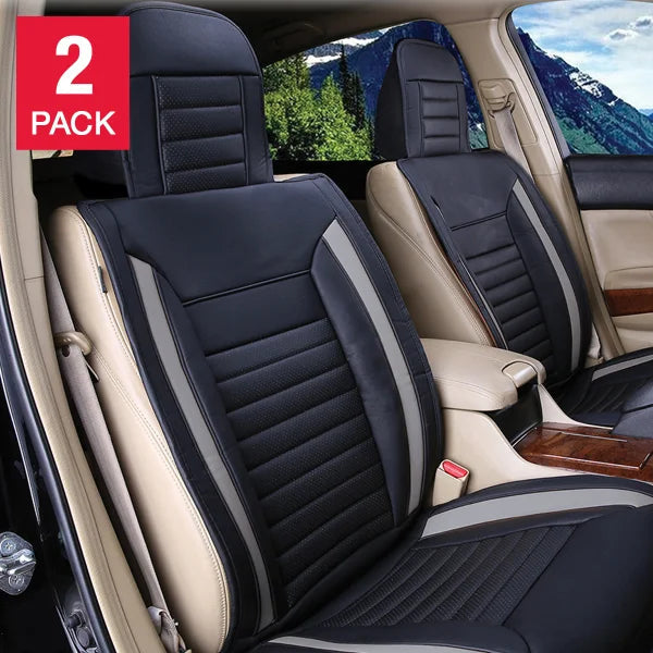Grey Ultimate Universal Fit Luxury Seat Cover, 2-pack Q1599